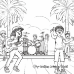 Music Festival Stage Coloring Pages for Teens 3