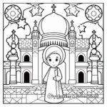 Muslim Art: Islamic Patterns Coloring Pages 1