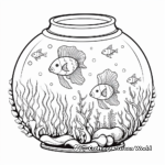 Mysterious Deep Sea Creatures Aquarium Coloring Pages 2