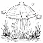 Mysterious Deep Sea Creatures Aquarium Coloring Pages 3