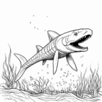 Mysterious Mosasaurus Coloring Pages 1