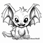 Mysterious Vampire Bat Coloring Pages 1