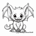 Mysterious Vampire Bat Coloring Pages 2