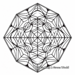 Mystic Hexagonal Geometry Coloring Pages 2