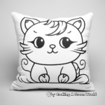 Mystic Pillow Cat Coloring Pages 1