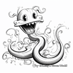 Mystical Electric Eel Coloring Pages for Fantasy Lovers 2