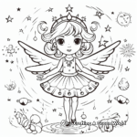 Mystical Fairy Vector Coloring Pages 3
