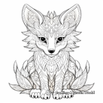 Mystical Fox Coloring Pages for Enthusiasts 2