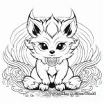 Mystical Fox Coloring Pages for Enthusiasts 4