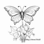 Mystical Half Butterfly, Half Bluebell Coloring Pages 3