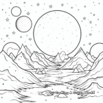 Mystical Milky Way Galaxy Coloring Pages 4