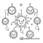 Mystical Moon Phases Coloring Pages 1