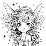 Mystical Printable Fairy Coloring Pages 2