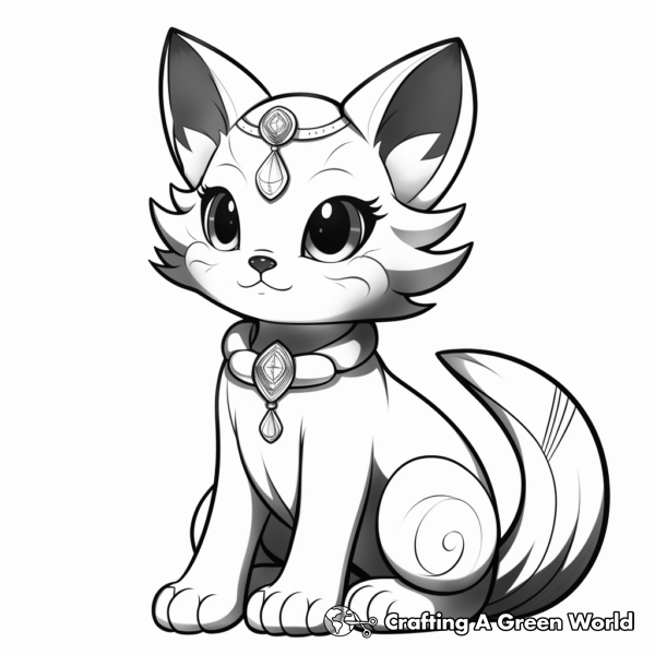 Cat Cartoon Coloring Pages - Free &amp; Printable!