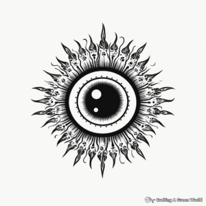 Mystical Turkish Evil Eye Coloring Pages 3