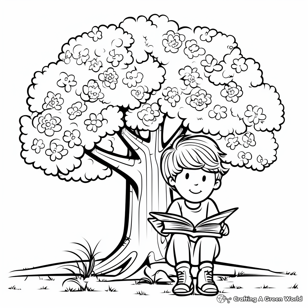 National Arbor Day Tree Coloring Pages 1