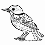 Native African Gonolek Bird Coloring Pages 1