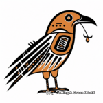 Native American Crow Symbol Coloring Pages 2