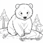 Native Australian Wombat Coloring Pages 1