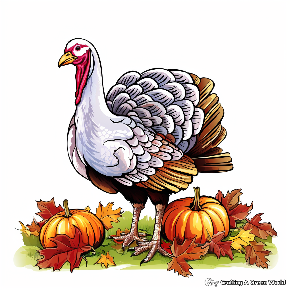 Nature and Wildlife Themed Thanksgiving Coloring Pages 3