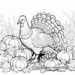 Nature and Wildlife Themed Thanksgiving Coloring Pages 4