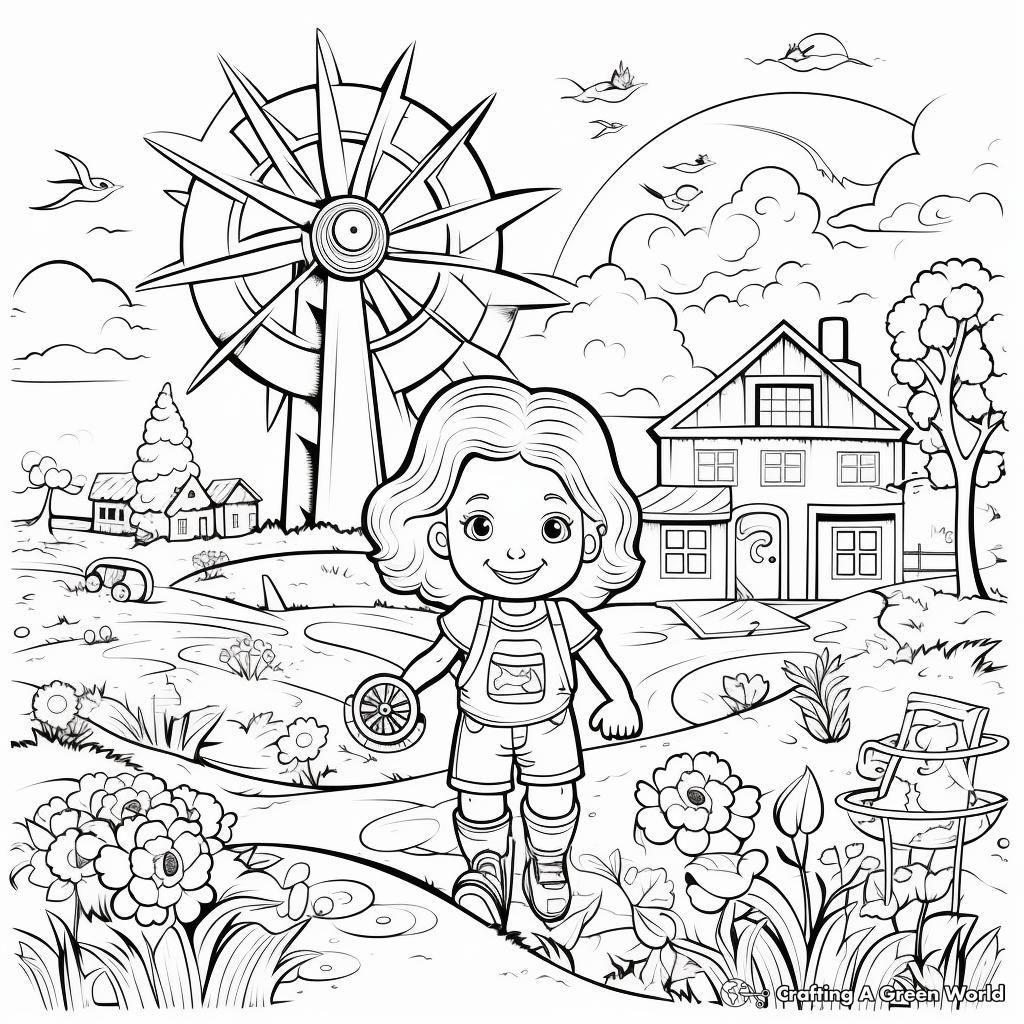 Nature-friendly Recycle & Environment Coloring Pages 3
