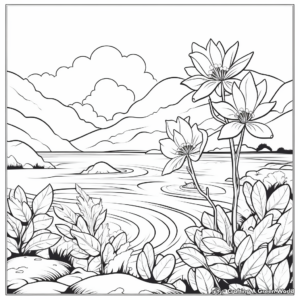 Nature-Inspired Blank Coloring Pages 1