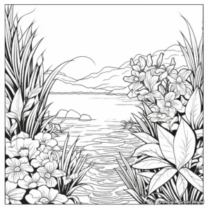 Nature-Inspired Blank Coloring Pages 3