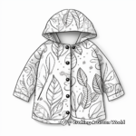 Nature-Inspired Leafy Raincoat Coloring Pages 1
