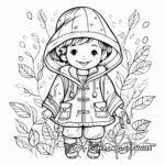 Nature-Inspired Leafy Raincoat Coloring Pages 4