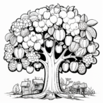 Nature-Inspired Trees and Fruits Creation Coloring Pages 3