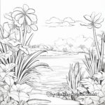 Nature-Themed Easy Coloring Pages for Relaxation 2