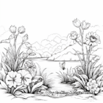 Nature-Themed Easy Coloring Pages for Relaxation 3