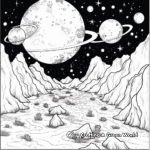 Nebulas and Star Clusters: Deep Space Coloring Pages 1