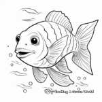 Nemo-Inspired Clownfish Cartoon Coloring Pages 2