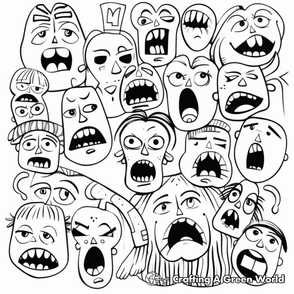 Emotions Coloring Pages - Free &amp; Printable!