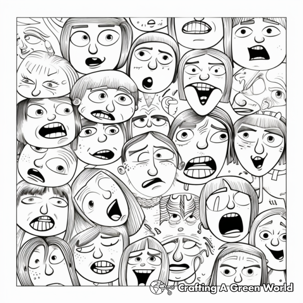 Emotions Coloring Pages - Free &amp; Printable!