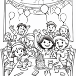 New Year's Eve Party Coloring Pages 1