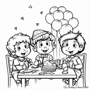 New Year's Eve Party Coloring Pages 3