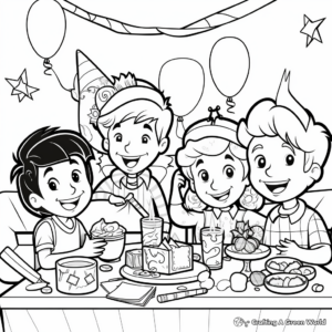 New Year's Eve Party Coloring Pages 4