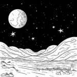 Night Sky with Comets Coloring Pages 4