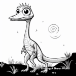 Night Vision Compysognathus Coloring Pages 3