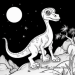 Night Vision Compysognathus Coloring Pages 4