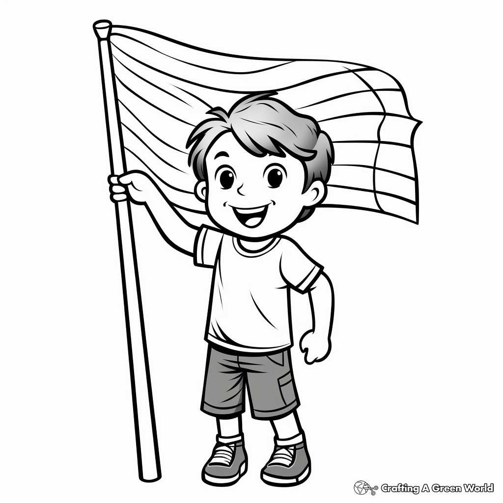 Non-Binary Pride Flag Coloring Pages 1