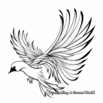 Nonviolence Symbol: Peace Dove Coloring Pages 3