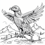 Mitología nórdica Páginas para colorear de cuervos 2