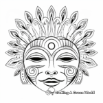 Nose-themed Transformative Mandala Coloring Pages 1