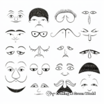 Noses from Around the World Coloring Pages 2