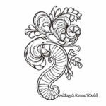 Nostalgic Candy Cane Ornament Coloring Pages 3