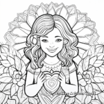 Nurturing 'Kindness' Fruit of the Spirit Coloring Pages 1